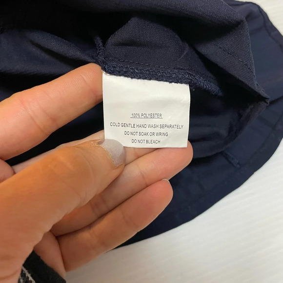 Selfie Leslie Maddox Fit and Flare Long Sleeve Navy Romper Size XS - Picture 7 of 9